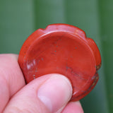 Red Jasper Crystal Flower Worry Stone