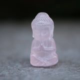 Rose Quartz Mini Crystal Buddha