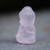 Rose Quartz Mini Crystal Buddha