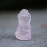 Rose Quartz Mini Crystal Buddha