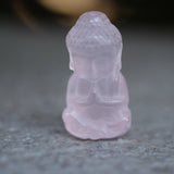 Rose Quartz Mini Crystal Buddha