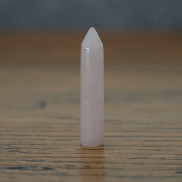 Rose Quartz Slim Mini Crystal Tower