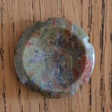 Unakite Crystal Flower Worry Stone