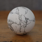 White Howlite Crystal Sphere