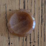 Yellow Aventurine Crystal Flower Worry Stone