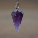 Amethyst Crystal Keychain