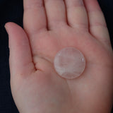 Rose Quartz Crystal Palm Stone