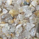 Rutilated Quartz Crystal Chips