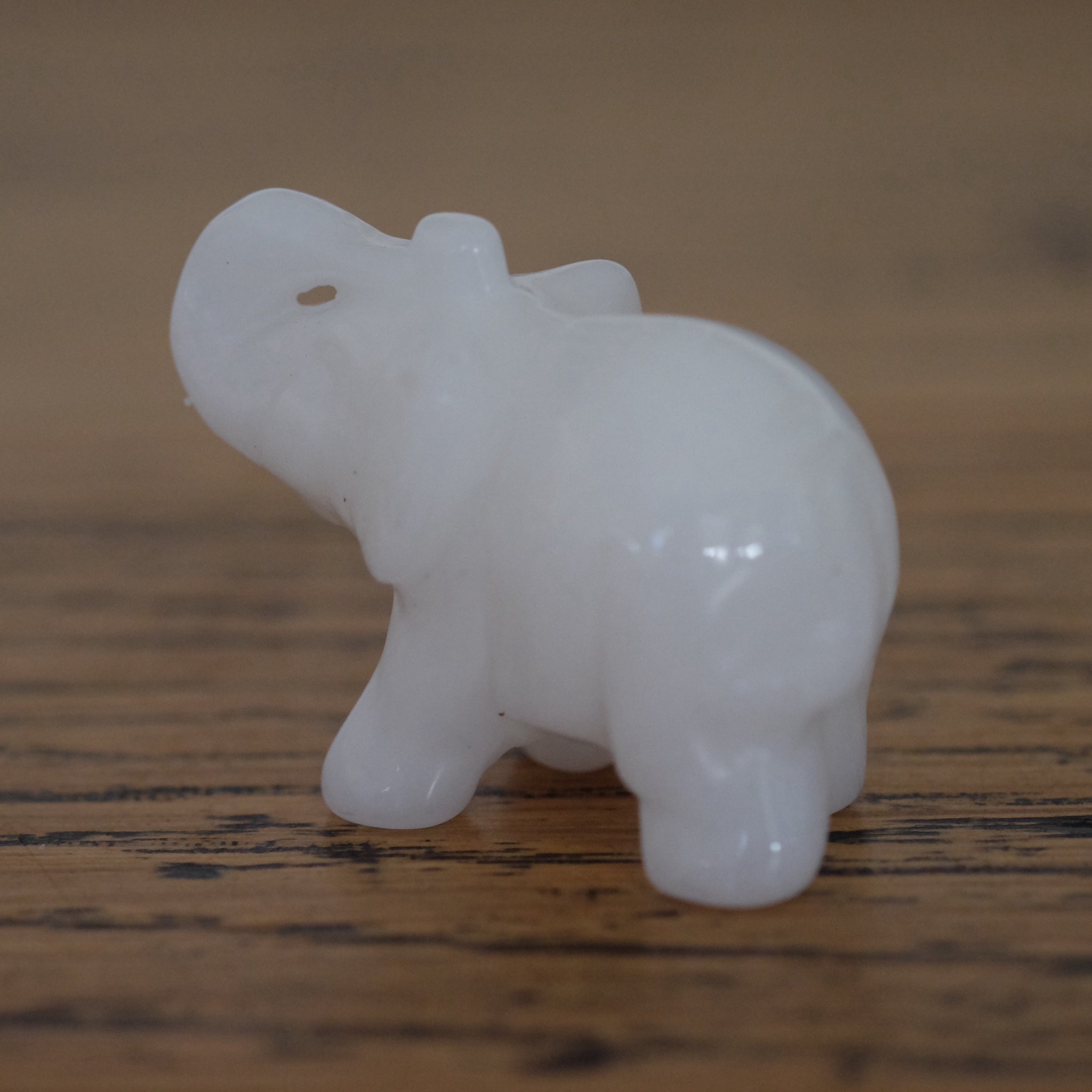 Vintage WHITE JADE 2024 ELEPHANT